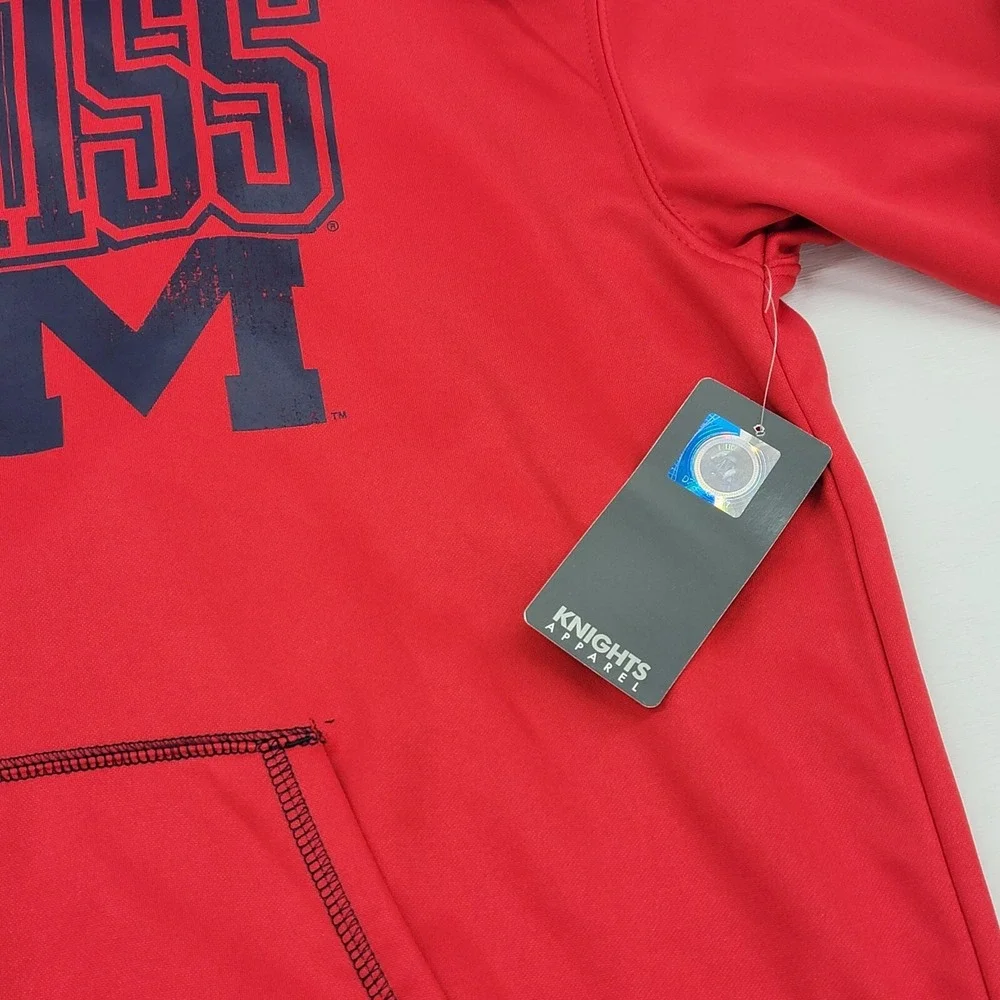 NEW! Ole Miss Hoodie Pullover NCAA Rivalry Threads/Knights Apparel Men's Sz L - Picture 5 of 6